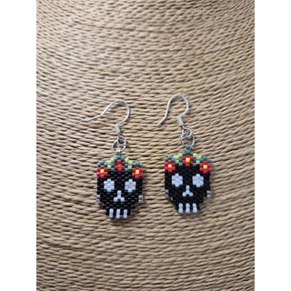 Pendientes Miyuki Calavera - Imagen 1